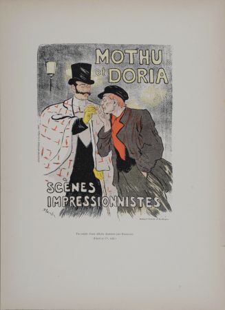 Litografía Steinlen - Mothu et Doria : Scènes impressionnistes, 1896 