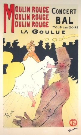 Litografía Toulouse-Lautrec - Moulin rouge