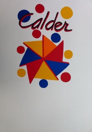 Litografía Calder - Moulin à vent en couleurs Expo 73, Galerie Maeght
