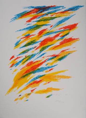 Litografía Dorazio - Mouvement coloré