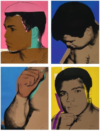 Serigrafía Warhol - Muhammad Ali Complete Portfolio (Signed By Ali And Warhol)