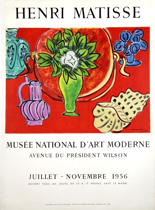 Litografía Matisse - Musee Natianal D'Art Moderne