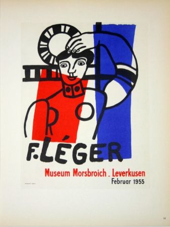 Litografía Leger - Museum  Morsbroich  - Leverkussen 1955
