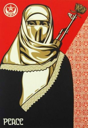 Serigrafía Fairey - Muslim Woman