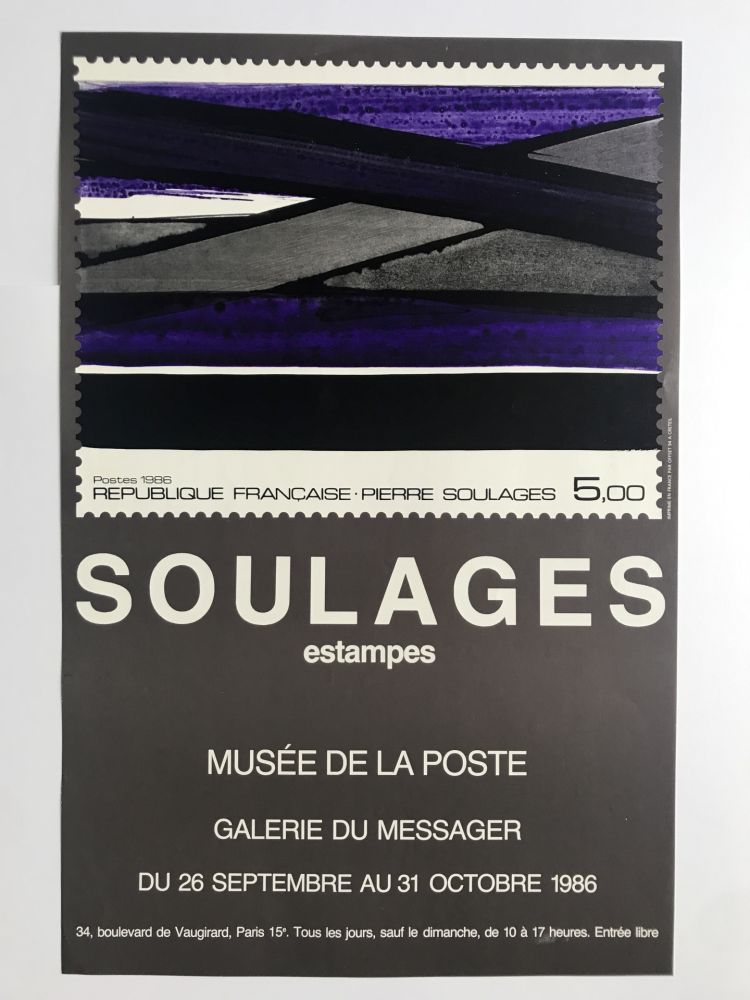 Cartel Soulages - Musée de la Poste