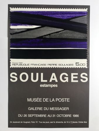 Cartel Soulages - Musée de la Poste