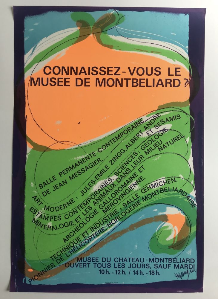 Cartel Messagier - Musée de Montbéliard