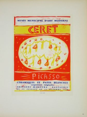 Litografía Picasso (After) - Musée  Municipal de Céret  1958