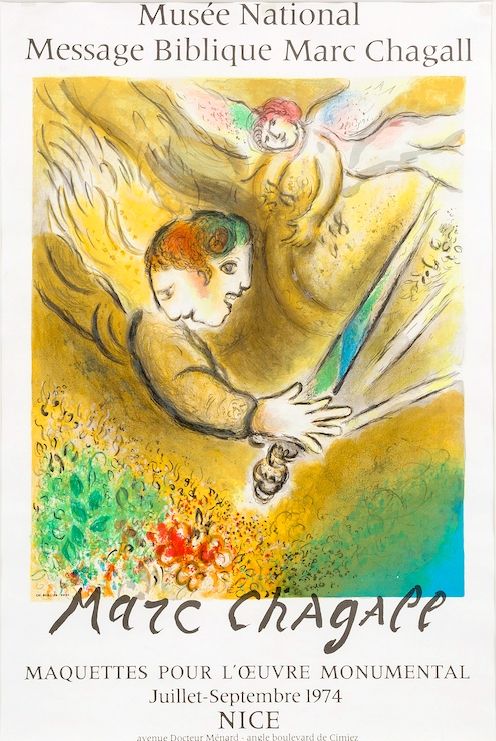 Litografía Chagall - Musée National, 1974