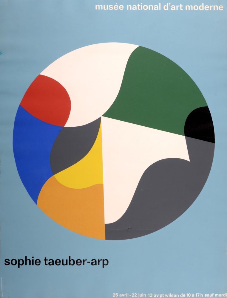 Serigrafía Taeuber-Arp - Musée National d'Art Moderne, 1964