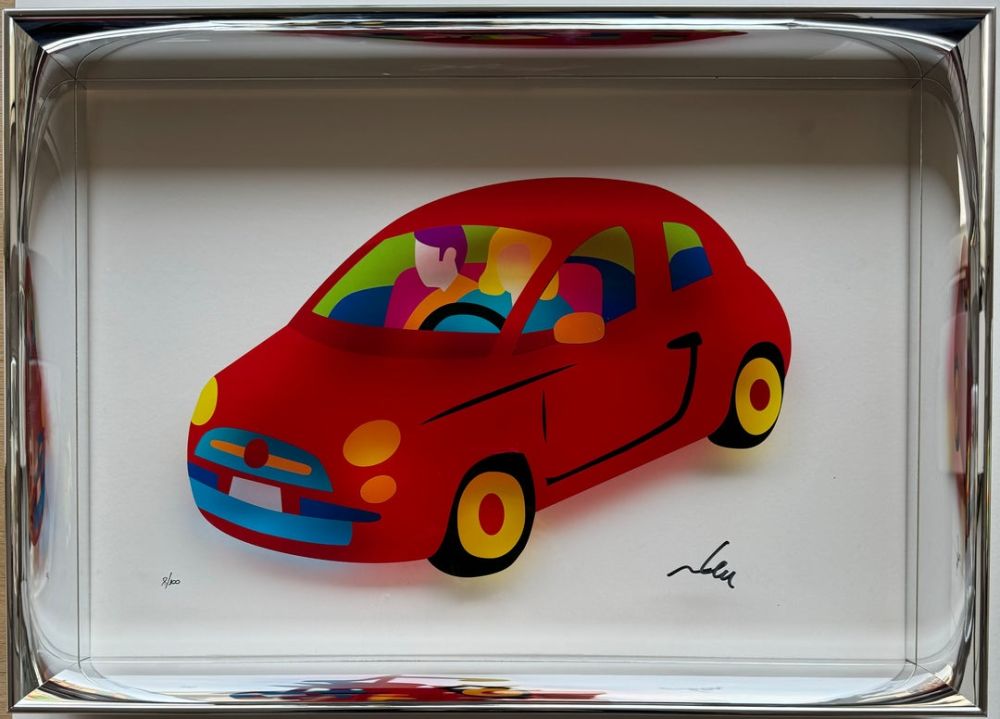 Serigrafía Lodola - My city car (Plexiglass)