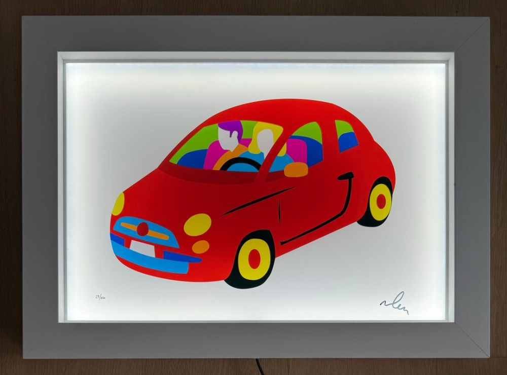 Serigrafía Lodola - My city car (PVC)