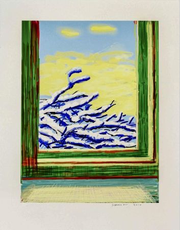 Múltiple Hockney - My Window - iPad drawing ‘No. 610', 23rd December 2010