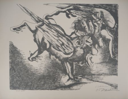 Litografía Zadkine - Mythologie : Hercule luttant contre l'hydre de Lerne