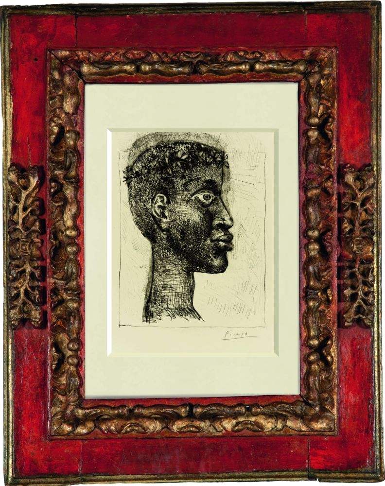 Grabado Picasso - Negre Negre Negre” Portrait of Aimè Cesare