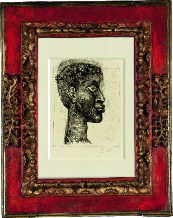 Aguafuerte Y Aguatinta Picasso - “Negre Negre Negre” Portrait of Aimè Cesare