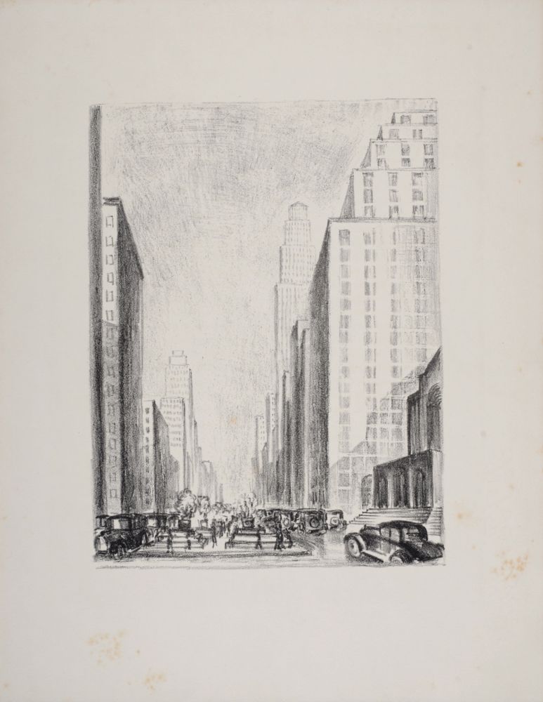Litografía Lubbers - New-York, 1931