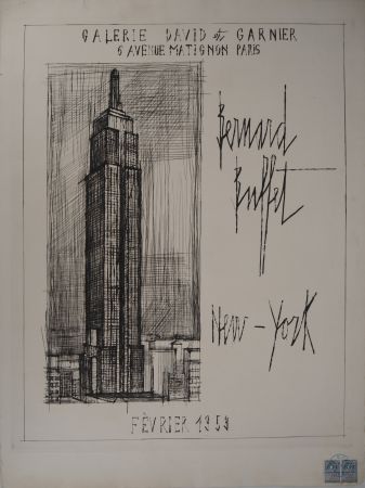 Grabado Buffet - New York : Empire State Building