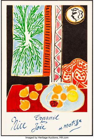 Litografía Matisse - Nice, Travail et joie