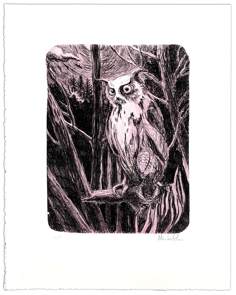 Litografía Schelde - Night Owl