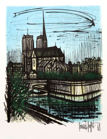 Litografía Buffet - Notre Dame
