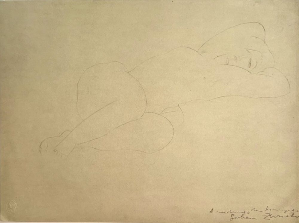 Litografía Modigliani - Nu