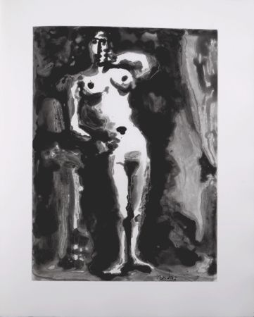 Aguatinta Picasso - Nu accoudé, 1966 - A fantastic original etching (Aquatint) by the Master!