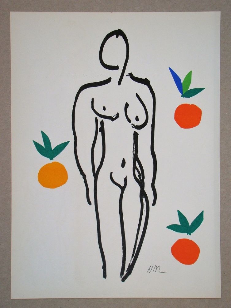 Litografía Matisse (After) - Nu Aux Oranges - 1953