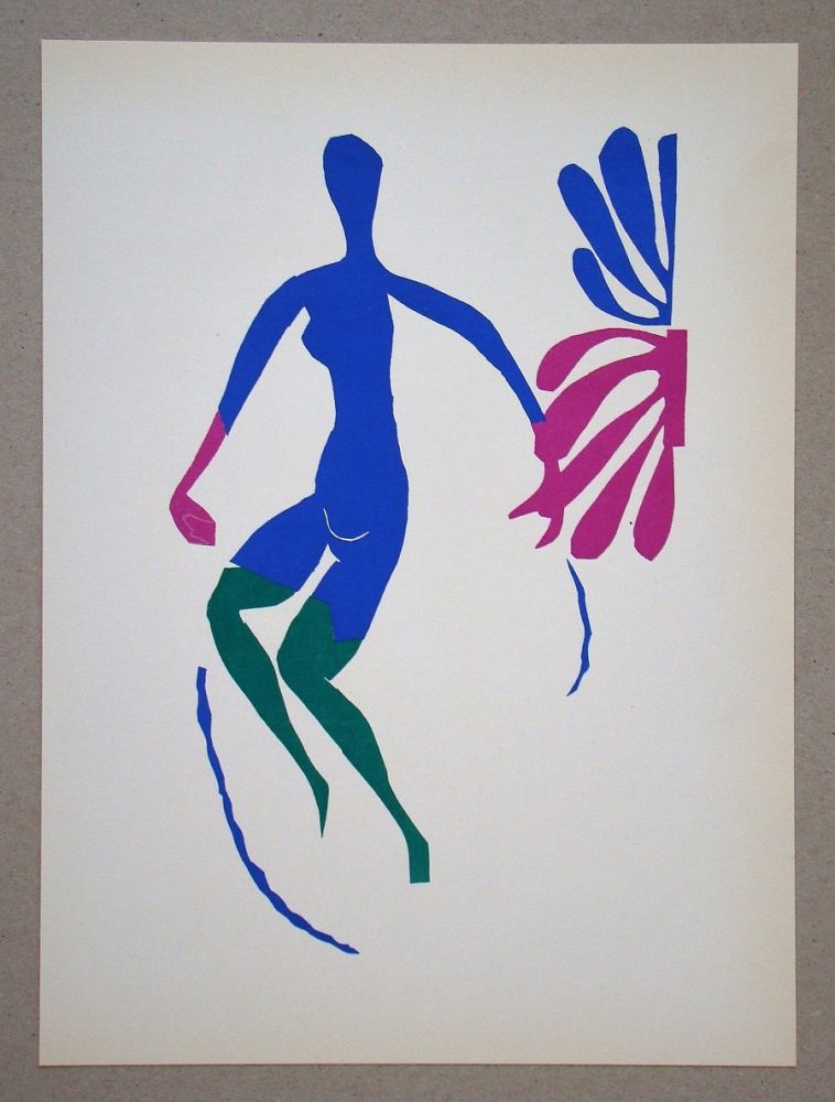 Litografía Matisse (After) - Nu bleu avec des bas verts - 1952