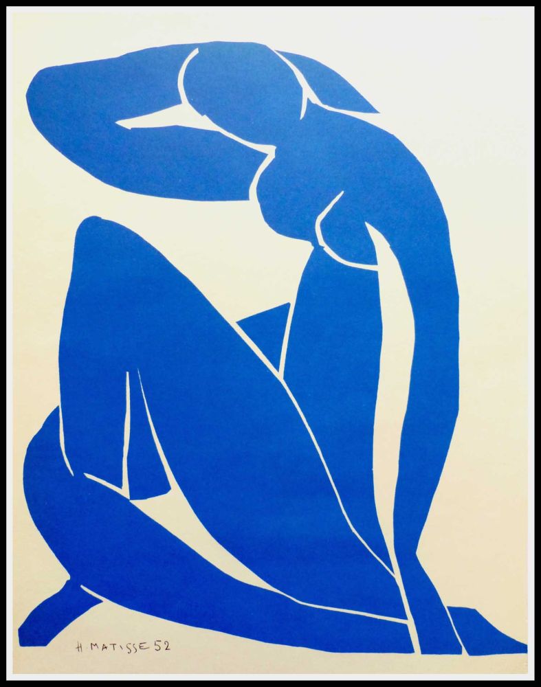 Litografía Matisse (After) - NU BLEU II