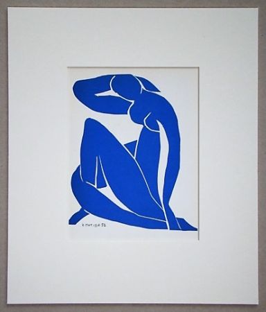 Litografía Matisse (After) - Nu bleu II.