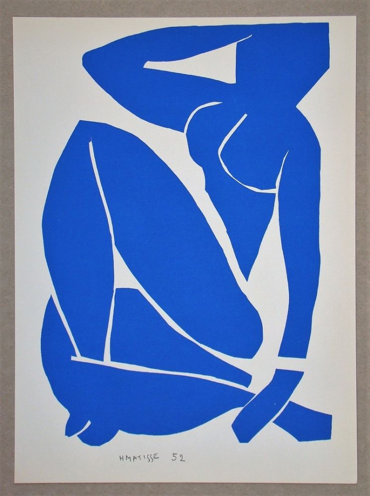 Litografía Matisse (After) - Nu bleu III.-1952