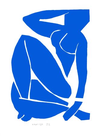 Litografía Matisse - Nu Bleu III (Blue Nude III)