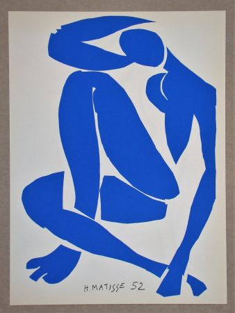 Litografía Matisse (After) - Nu bleu IV.-1952