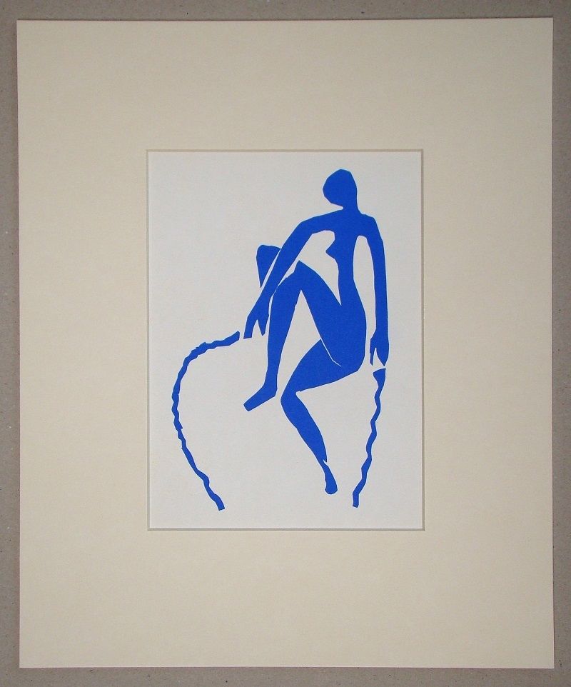 Litografía Matisse (After) - Nu bleu, sauteuse de corde - 1952
