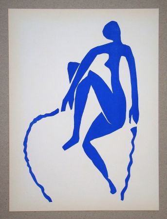 Litografía Matisse (After) - Nu bleu, sauteuse de corde - 1952