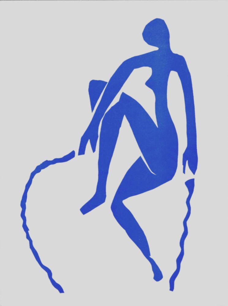 Litografía Matisse - Nu Bleu Sauteuse de corde, 1958