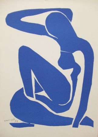 Litografía Matisse - Nu bleu(I)