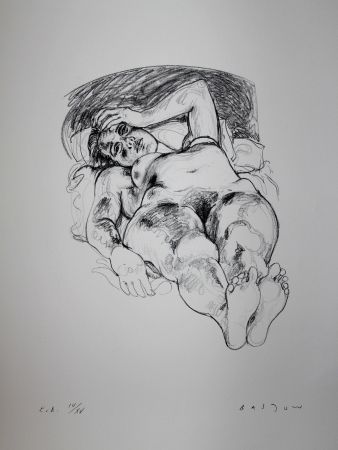 Litografía Bastow - Nu  Féminin / Female Nude - 1