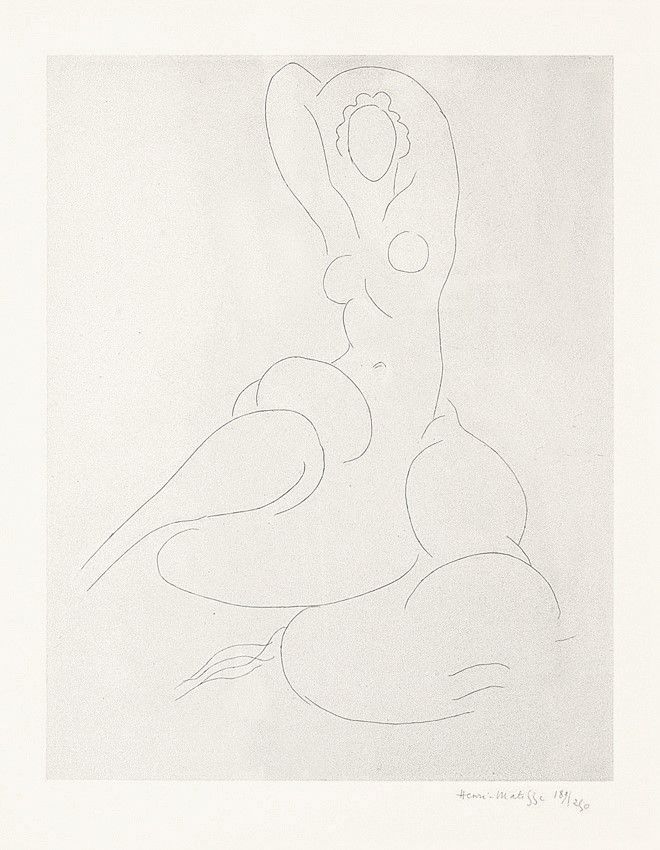 Grabado Matisse - Nu pour Cleveland