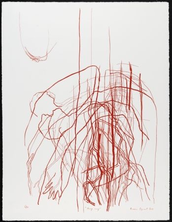 Litografía Cozannet - Nuage rouge