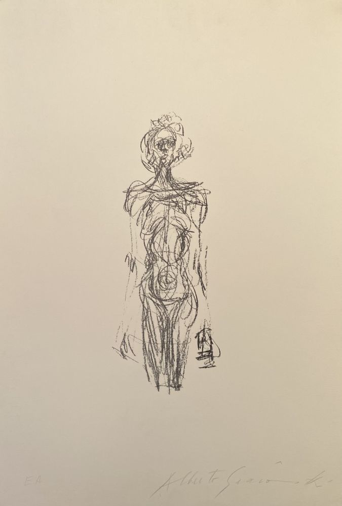 Litografía Giacometti - Nude - Lust 154 - signed