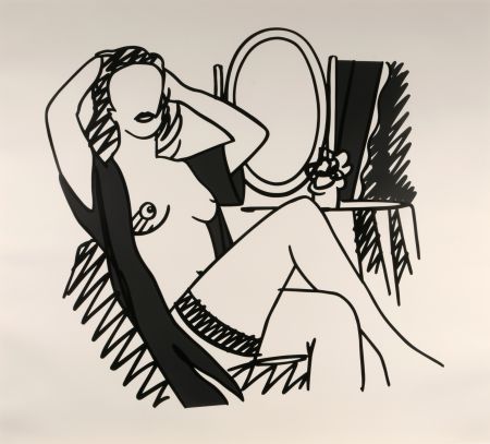 Serigrafía Wesselmann - Nude and Mirror