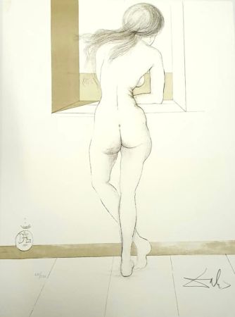 Litografía Dali - Nude at the Window