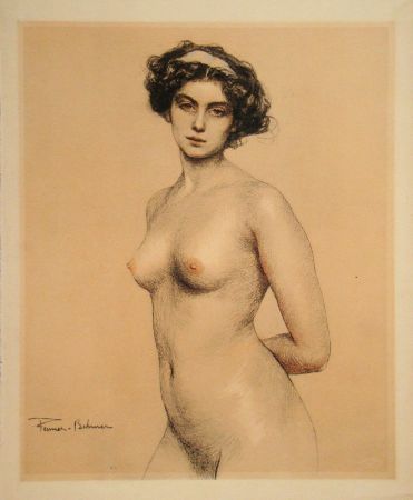 Litografía Fenner-Behmer - Nude female, 1914