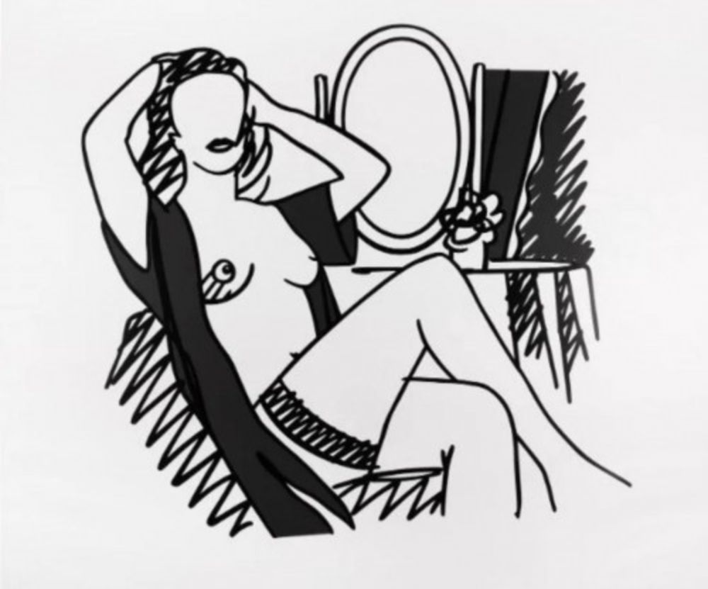 Serigrafía Wesselmann - Nude with Mirror