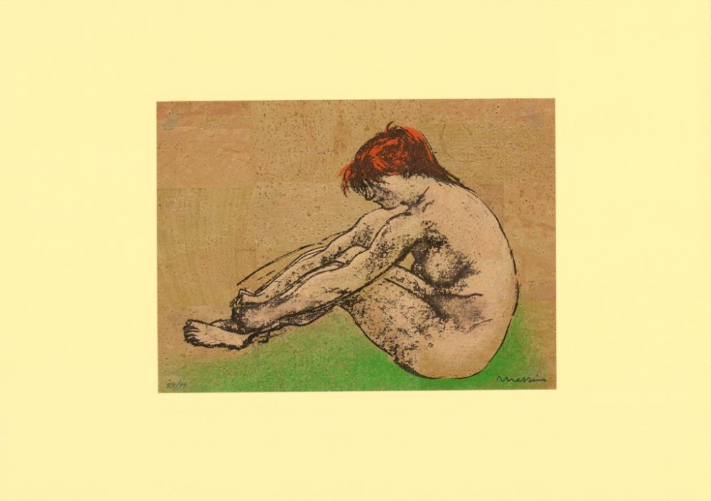 Litografía Messina - Nudo / Nude