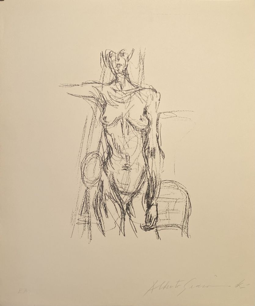 Litografía Giacometti - Nue - Lust 161 signed