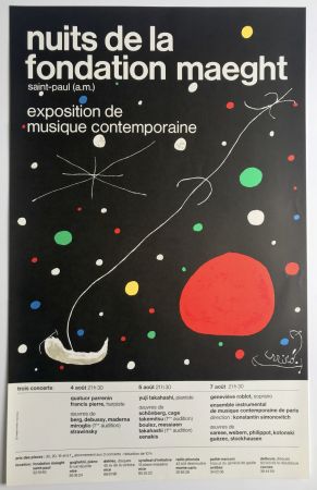 Cartel Miró - Nuits de la Fondation Maeght