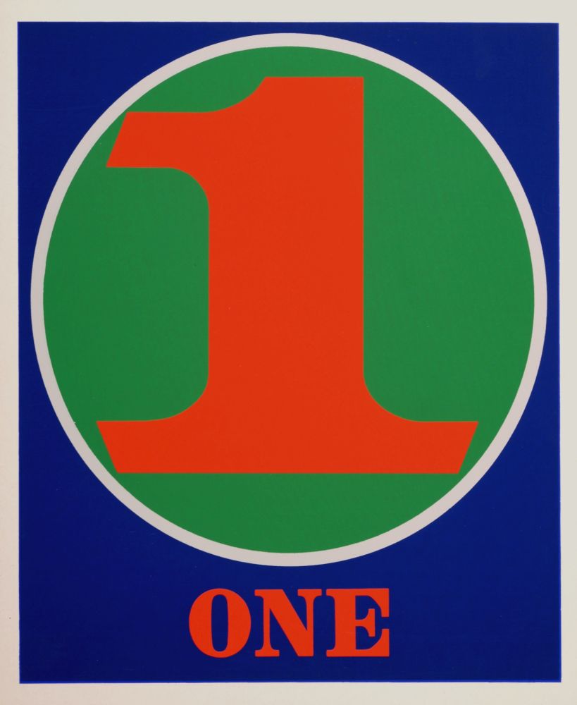 Serigrafía Indiana - Number 1, 1968